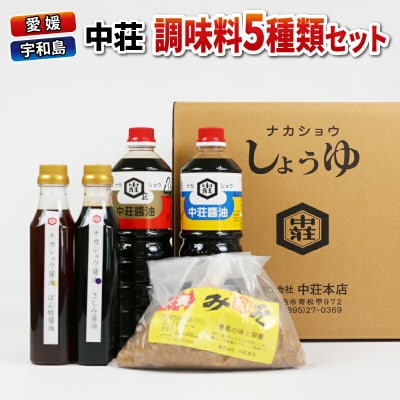 調味料5種類セット 中荘本店 J010-119003