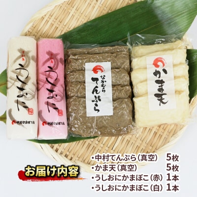 手押しじゃこ天 真空セット 中村かまぼこ店 C010-013006