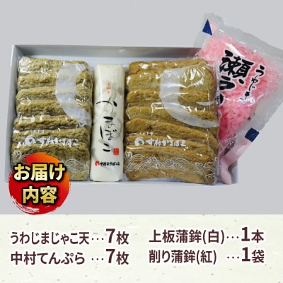うわじまじゃこ天・蒲鉾詰合せA 中村かまぼこ店 C012-013001