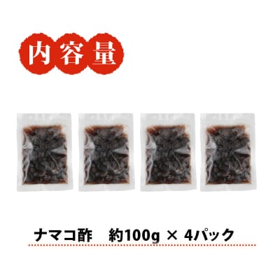 ナマコ酢100g×4パック 宇和島鮮魚 D010-200042