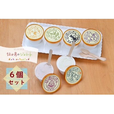 12か月のジェラートおすすめアイス詰合せ6個入り