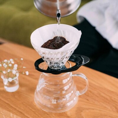 HARIO V60 耐熱ガラス透過ドリッパー 02[VDGR-02-B] | ハリオ _FI24