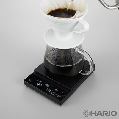 HARIO 耐熱ガラス透過ドリッパー築山セット(スケール付き) | ハリオ はりお _DL37