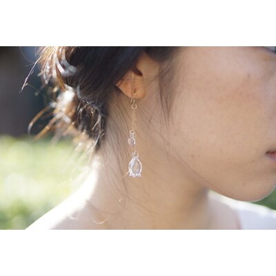 HARIO ピアス「リリー」シリーズ[HAP-L-002] | 耐熱 ガラス _BD90