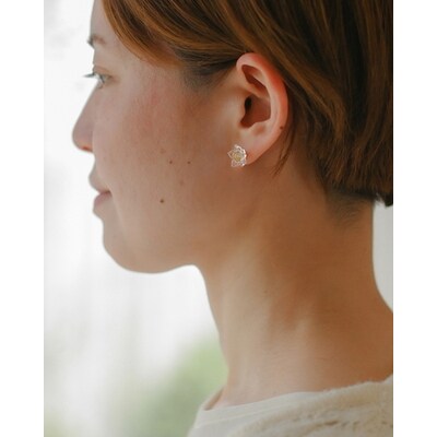 HARIO ピアス リトルフラワー[HAP-F-005] | 耐熱 ガラス _FM03