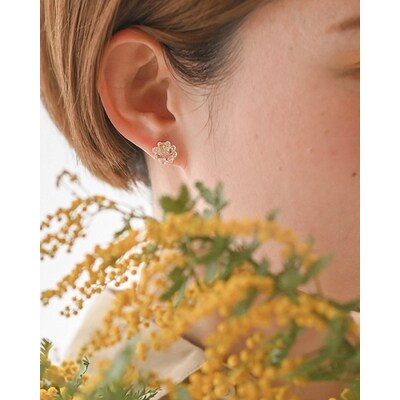 HARIO ピアス ミモザ[HAP-MS-P] | 耐熱 ガラス アクセサリー ハリオ _FM06