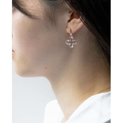 HARIO ピアス トレフル HAP-TFB-P | 耐熱 ガラス アクセサリー _FU15