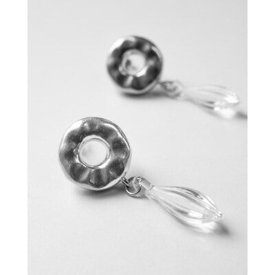 HARIO ピアス アメ HANS-AM-P-TI | 耐熱 ガラス アクセサリー _FU22