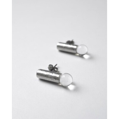 HARIO ピアス セン HANS-SN-P-TI | 耐熱 ガラス アクセサリー _FU26