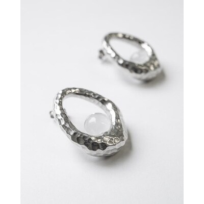 HARIO ピアス エン HANS-EN-P-TI | 耐熱 ガラス アクセサリー _FU28