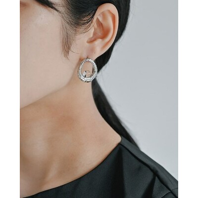 HARIO ピアス エン HANS-EN-P-TI | 耐熱 ガラス アクセサリー _FU28