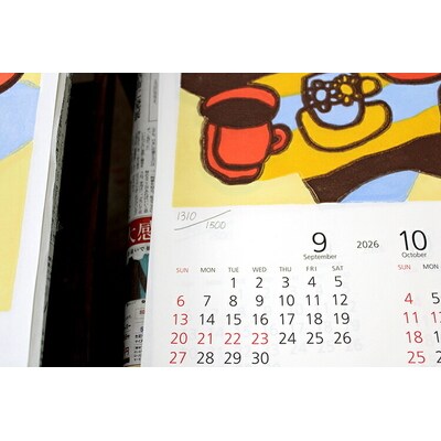 木版画カレンダー ※2025年7月～発送 | カレンダー 木版 手作り 摺り上げ _FG01
