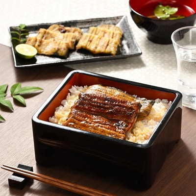 うなぎ 炭火 かば焼き・炭火 白焼きセット 上 各2人前 備長木炭使用 老舗増田家 _ED10
