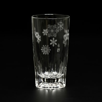 雪華グラス 9個入り | グラス 雪 模様入り 雪華 篆刻 日用品 キッチン用品 _BL26