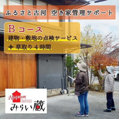 ふるさと古河 空き家管理サポート Bコース 草取りあり | 空き家 管理 見守り _DW02