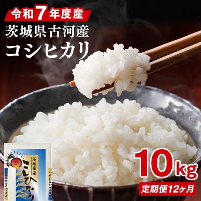 【定期便 12か月】令和7年産 古河市産コシヒカリ 10kg(5kg×2袋) | 米 _DP45