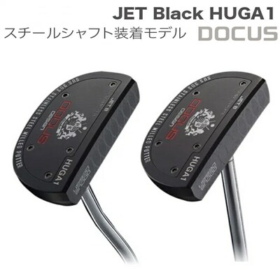 JET Black HUGA1 センター/ベント PUTTER BKスチールシャフト装着 _EO67