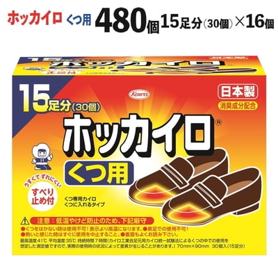 ホッカイロ くつ用 15足分(30個)×16個(計480個) | カイロ 480枚 _DJ05