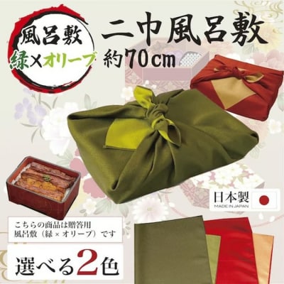 【緑×オリーブ】小松園のうなぎ蒲焼き ふろしき付(160g×2) | うなぎ 鰻 ウナギ _AT15