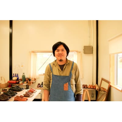 本格牛革のサンダル【黒/22.0cm】