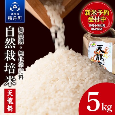先行受付開始!【2025年10月発送】 白米 5kg 天龍舞 自然栽培米