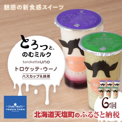 トロケッテ・ウーノ ハスカップのソース&抹茶のソース 計6個(宇野牧場)