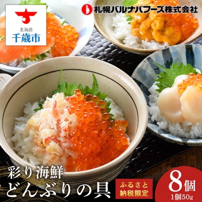 彩り海鮮丼 具 50g×2 丼ぶり 刺身 海鮮セット 【北海道】【札幌バルナバフーズ】