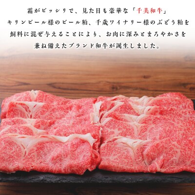 ちとせ和牛「千美」ロースすきやき　500g＜肉の山本＞