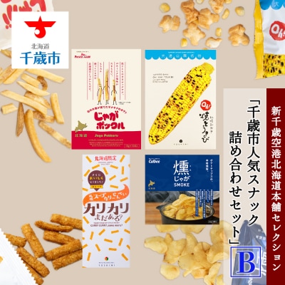 「千歳市人気スナック詰め合わせセットB」新千歳空港北海道本舗セレクション