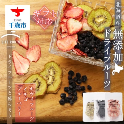 【ギフト用】《無農薬》無添加ドライフルーツ　キウイフルーツ、イチゴ、ブルーベリー