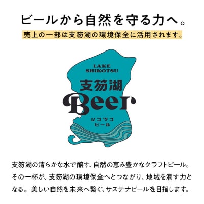 支笏湖Beer 缶 350ml 3種 6本 ビール クラフトビール