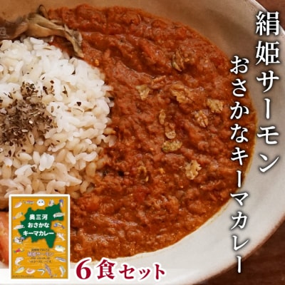 絹姫サーモン 奥三河おさかなキーマカレー 6個セット 魚 サーモン レトルトカレー
