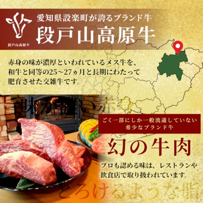 国産 段戸山高原牛 味付けカルビ 400g (200g×2) 牛肉 焼き肉用 炒め物用
