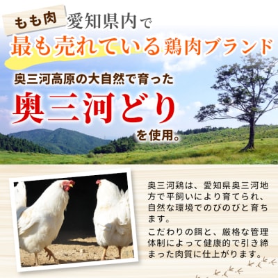 田口塩鶏 国産 若鶏味付け肉 2種セット 900g(せせり200g×2・もも250g×2)奥三河どり