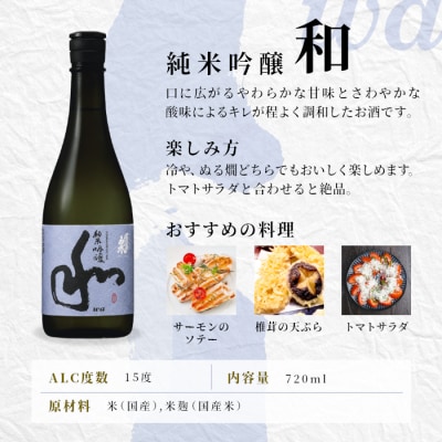日本酒 純米吟醸 甘口「和」720ml 15% 関谷醸造 蓬莱泉 米 お酒 アルコール