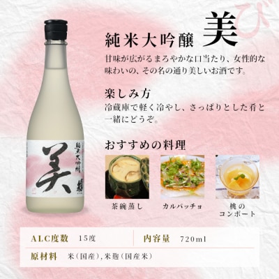 日本酒 純米大吟醸 「美」 純米吟醸 「和」720ml×2本セット 関谷醸造 蓬莱泉 酒 お酒
