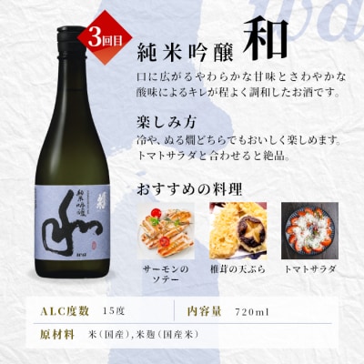 【全4回】日本酒 鉄板定期便 甘口 辛口 (720ml×各1) 蓬莱泉 関谷醸造 酒 お酒 お米