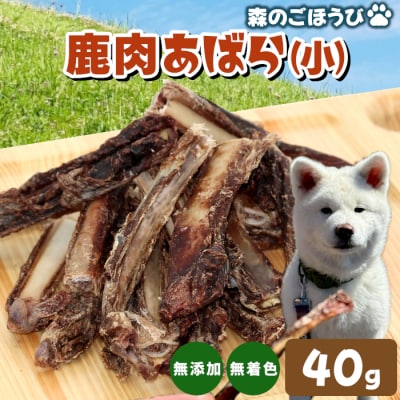 天然素材100% 国産 鹿 あばら小 40g 犬 猫 ペットフード ペット おやつ 骨