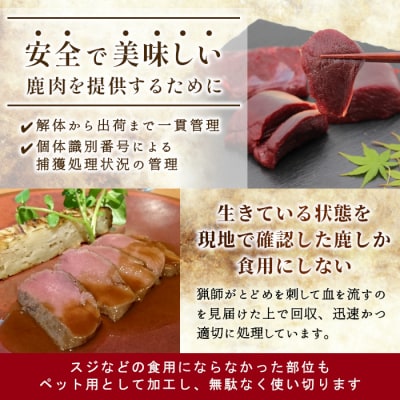 【訳あり】国産 鹿肉ロースハム 計200g(約1~2本) 鹿 シカ肉 ハム ロースハム ジビエ料理