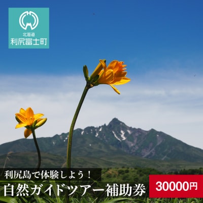 利尻島で体験しよう!自然ガイドツアー補助券(30000円)