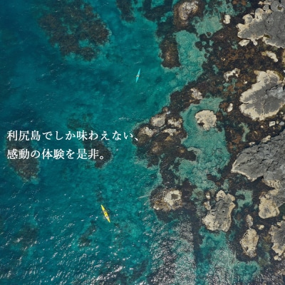 【エメラルドグリーンの海を満喫!】利尻島シーカヤックツアー(60分)☆ペア体験チケット
