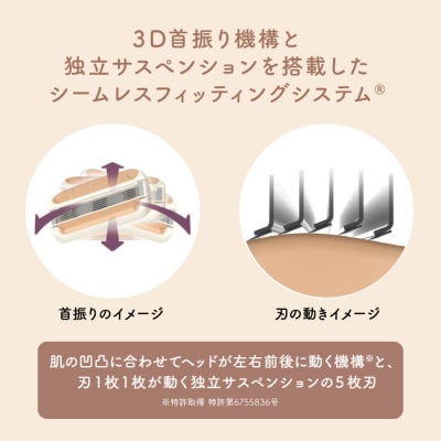 貝印 miness うで・あし用カミソリ　5枚刃　マイネス ケア 剃刀 かみそり