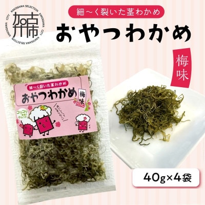 おやつわかめ梅味BIG 160g(40g×4)