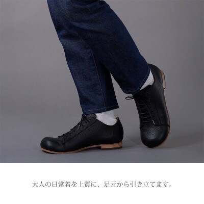 Classic Sneakers DECO レザーソールタイプ フレッシュブラック 27.5cm