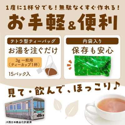 【JR加古川線125系】鉄茶ん(黒豆茶)　電車茶箱入り