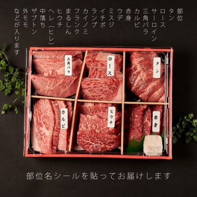 志方牛　6点食べ比べ　焼肉　600g(100g×6種)　黒毛和牛