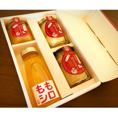 阿部農縁　福島県の桃尽くしギフトセット　コンポート&シロップ&コンフィチュール