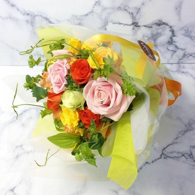 産地直送の薔薇【バラの花束　プチブーケ】ギフト・贈り物に　ばらの生花