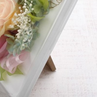 長く楽しめるバラ【プリザーブドフラワープレートB】ギフト・贈り物に　薔薇の花　フラワーアレンジメント