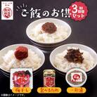 ご飯のお供 3品セット(一升漬・梅干し・食べるたれ)